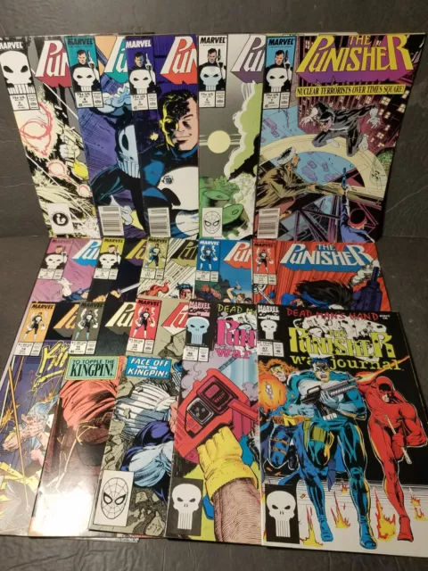 1987 MARVEL PUNISHER COMIC BOOK LOT 2 4 - 16 & 46 47 War Journal 15 VF / NM