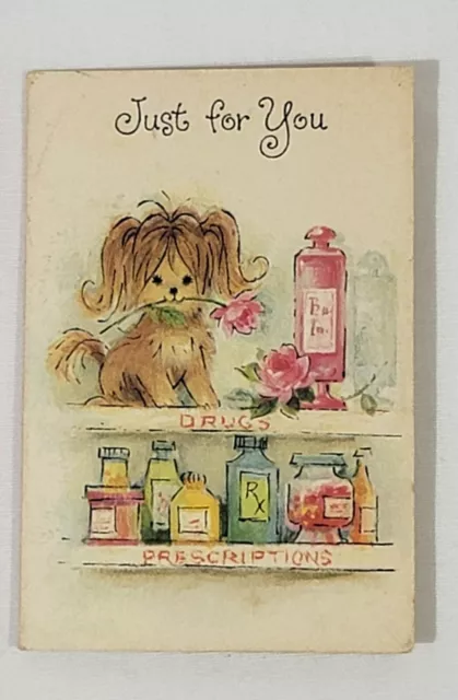 American Greetings "Here's Your Prescription" Card Colwich Rexall Pharmacy