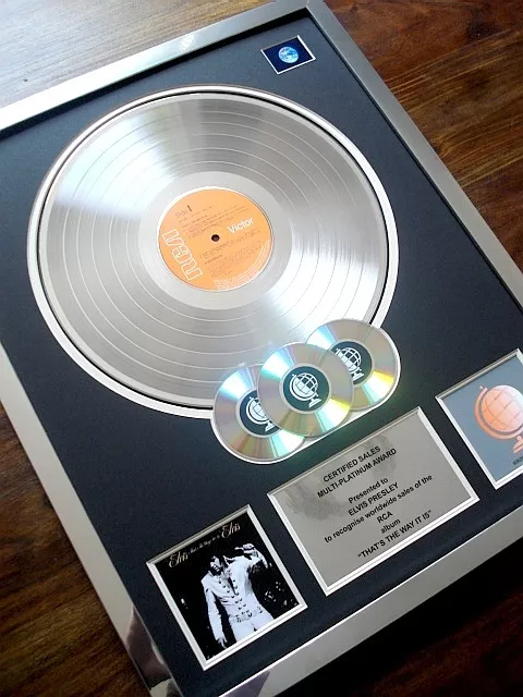 Elvis Presley That's The Way It Is Lp Multi Platinum Disc Record Award Album