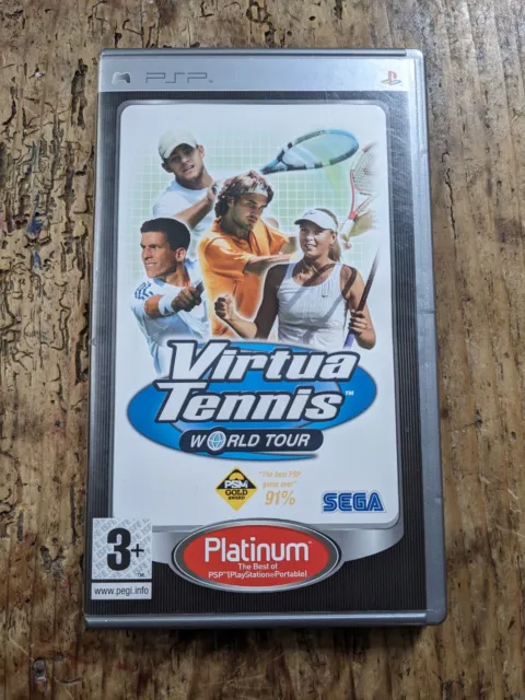 Virtua Tennis World Tour PSP Platinum Complete With Manual