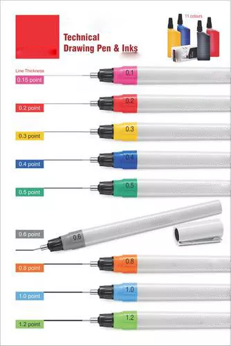 Liquidraw Technical Drawing Pens ALL SIZES Compatible with Rotring Isograph Inks