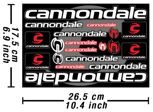 cannondale bicycle stickers