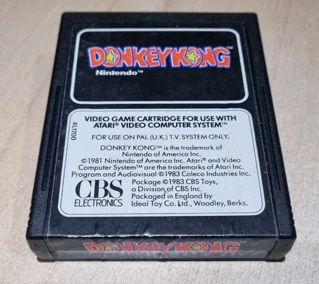 CARTUCHO DONKEY KONG Atari 2600/7800 solo Nintendo, 1983 Pal CBS