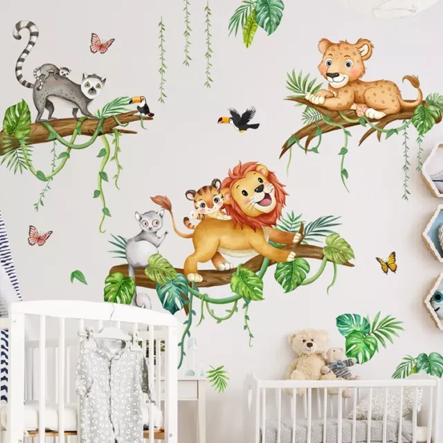 Wall Sticker Animal Butterfly Decal Vinyl Mural Art Baby Kids Bedroom Home Decor