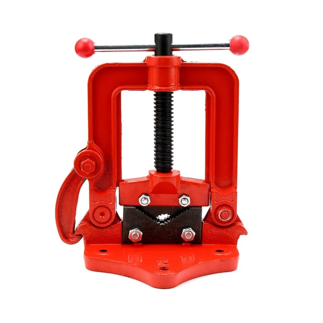 KOHAND Heavy Duty Pipe Vise, Forged Bench Yoke Vise, Threader Pipe Plumbing V...