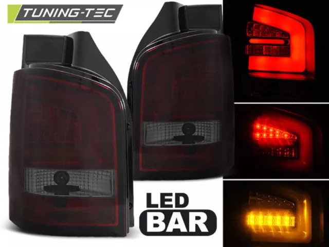 SET LUCI POSTERIORI luci posteriori smoke LED light bar adatto per VW T5 GP  FACELIFT EUR 411,00 - PicClick IT