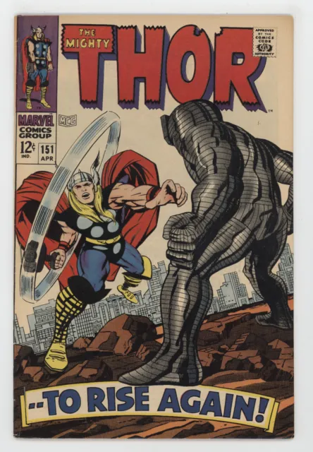 Mighty Thor 151 Marvel 1968 FN VF Stan Lee Jack Kirby Loki Destroyer