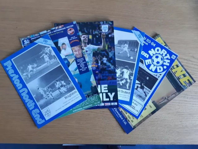 Preston North End Home Football programmes