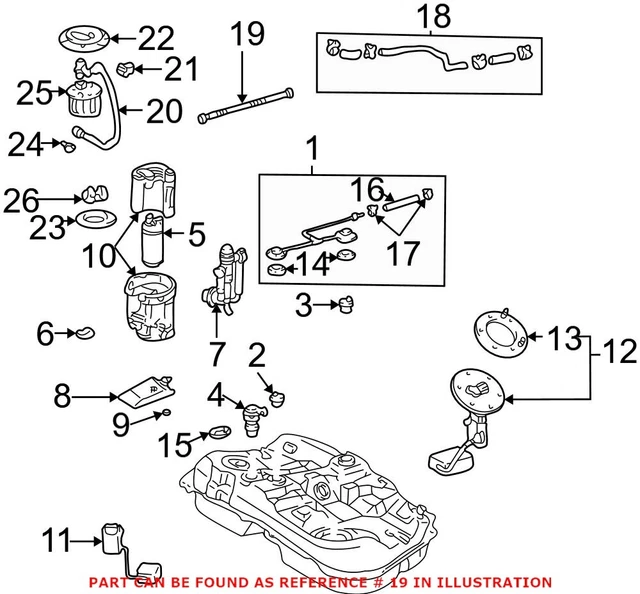 GENUINE OEM FUEL Tank Vent Hose For Toyota 7740448010 EUR 38,57