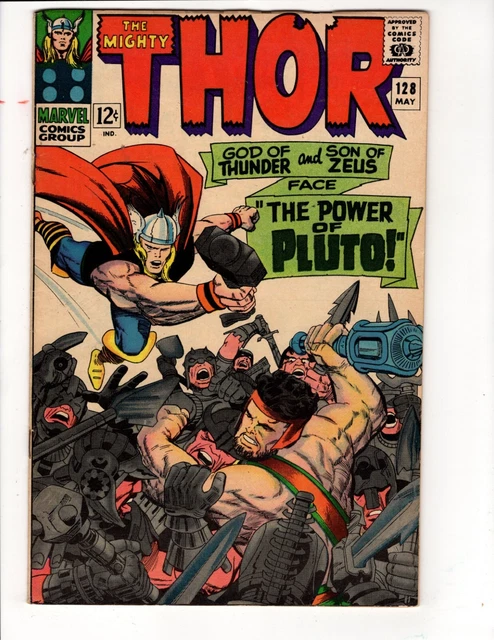 Mighty Thor #128,129,130 (LOT) Marvel 1966 (THESE BOOKS HAVE MINOR RESTORATION )