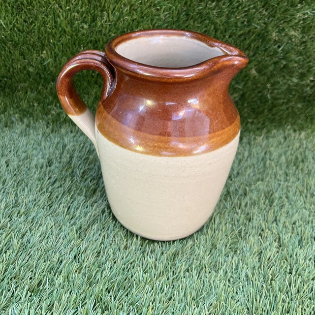 VINTAGE STONEWARE MILK Jug 1 Pint Pearsons Of Chesterfield Vgc. C £9.99