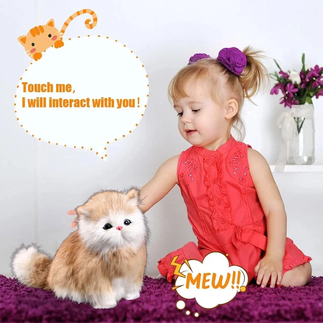 Toys For Boys&Girls Electronic Plush Cats Cute 3 4 9 Old Age 6 5 7 8 Year Z2M3