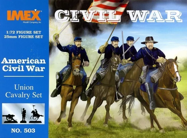 American Civil War Union Cavalry Set - Imex #503 1/72 scale figures ACW NIB