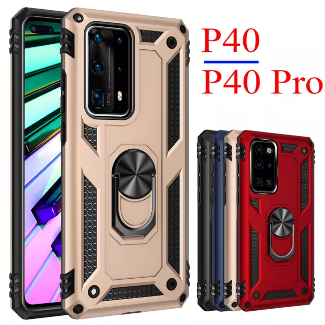 Magnetic Ring Shockproof Hard Cover Case for Huawei P40 P30 Pro Mate 30 20 Pro