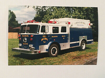 Milesburg PA 1980 Seagrave rescue Ex FDNY TDA BLUE Fire Apparatus Photo A21