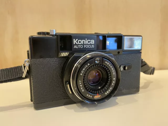 Konica Auto Focus C35 AF2 - Hexanon 38mm F2.8 analoge Kamera mit Auto Fokus