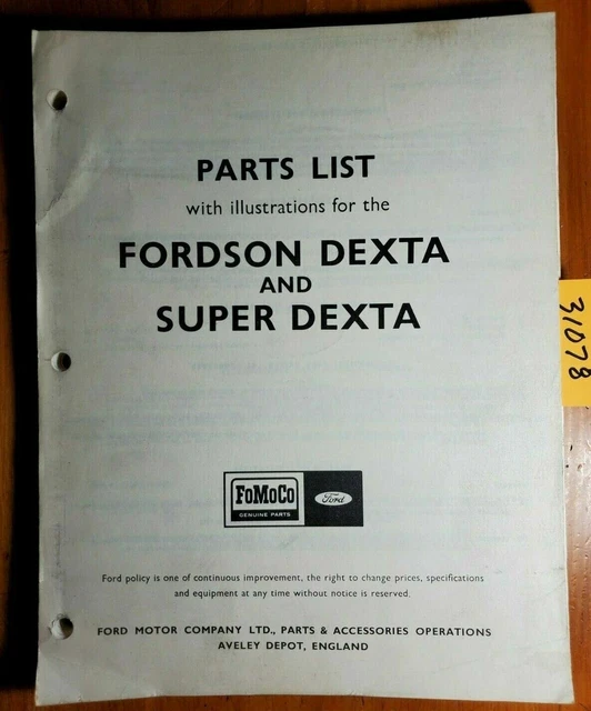 Solénoïde - Fordson et Ford - Dexta, Super Dexta, Major, Super Major