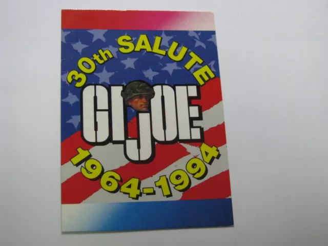 GI Joe 30th Salute 1964-1994 Promo Card Comic Images 1994