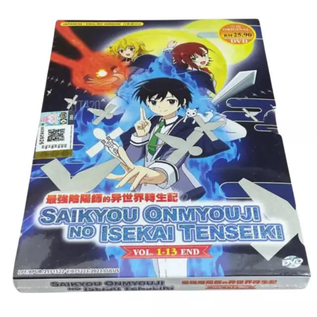 DVD SAIKYOU ONMYOUJI NO ISEKAI TENSEIKI English Dubbed 1-13 END  TrackShipping