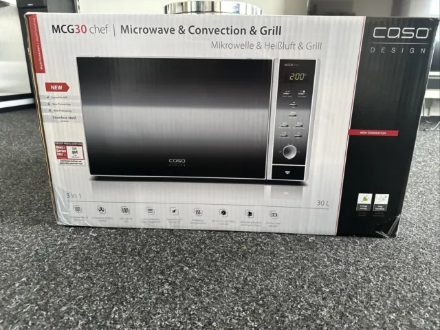 Caso MCG30 Chef 900W 30L Mikrowelle - Silber