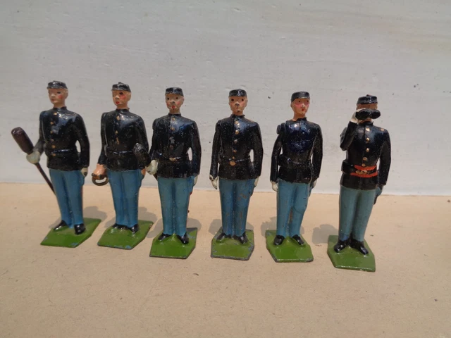 Britains Ltd 2057, American Civil War Union Artillery lot of 6 lead hollow cast Britains Ltd 2057, American Civil War Union Artillery lot of 6 lead hollow cast