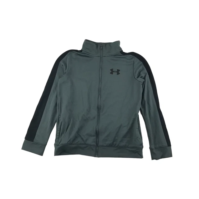 Maglione Under Armour Track Top età 13 grigio cerniera intera