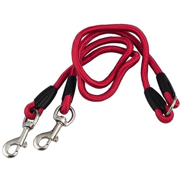 Nylon Duplex Doppelkupplung Twin Lead Two Way Pet FüHrleine Siche G4K4