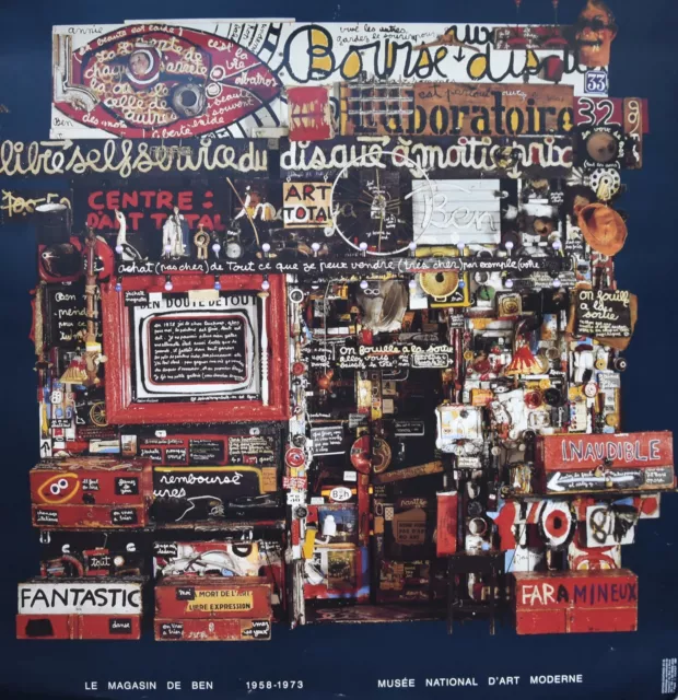 Ben Vautier # LE MAGASIN DE BEN # affiche,1994, nm