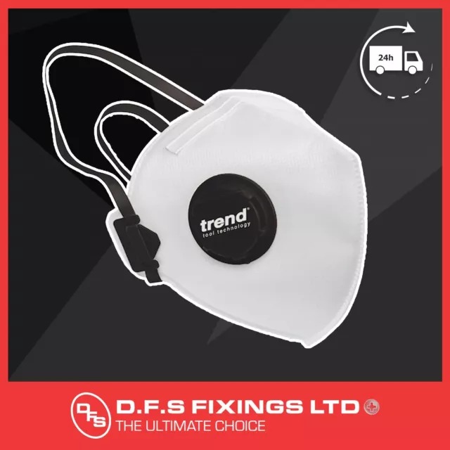 Pack X 3 Trend Ffp2 Nr Valved Fold Flat Respirator Masks Rpe/Ffp2V/3