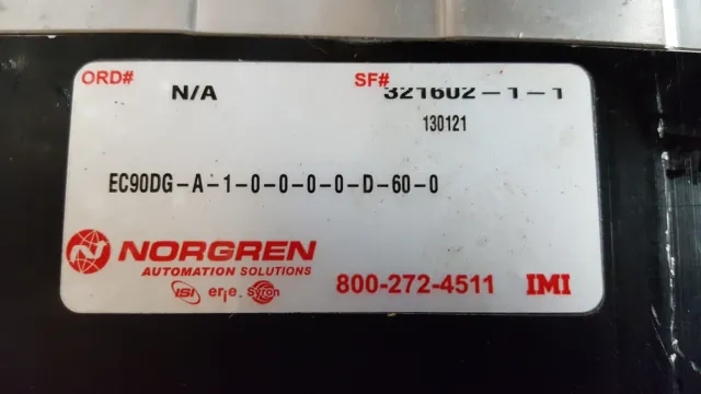 Norgren EC90DGA10000D600 Power Clamp - New