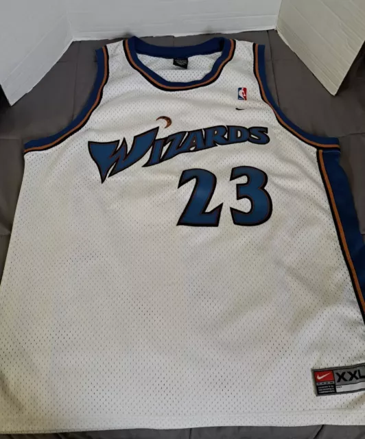 VINTAGE NIKE SWINGMAN Michael Jordan Washington Wizards #23 Sewn Jersey ...