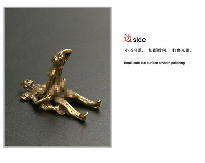 Hot 5 Pcs Chinese Bronze Rare Brass Handwork Sex Position Figure Statue Amulet 3