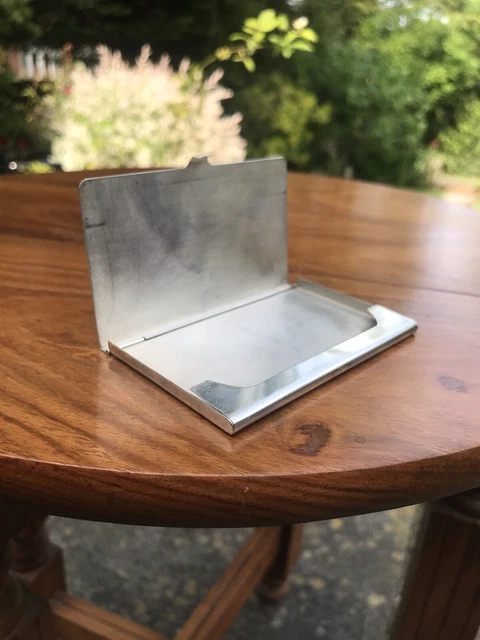 Vintage Novelty Tiffany Tiffany&co Sterling Solid Silver Credit Card Case Box