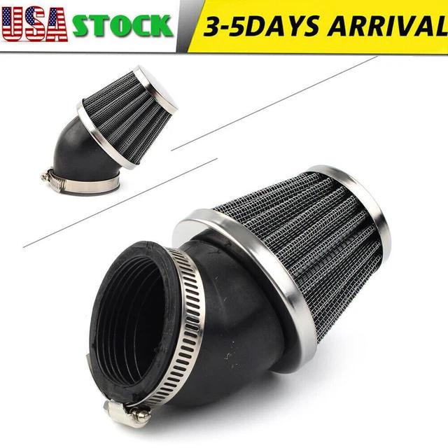 50mm Air Filter Cleaner Black for Universal Motorcycle Scooter ATV Pit Dirt Bike
