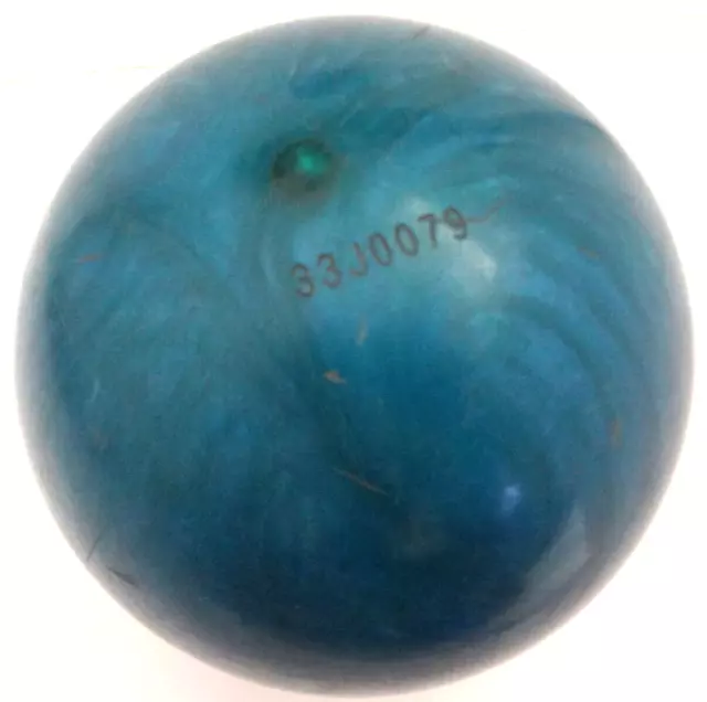EBONITE MAXIM BOWLING BALL 11 lb 4.9 oz VINTAGE USA MADE SKY BLUE MARBLE SWIRL 3