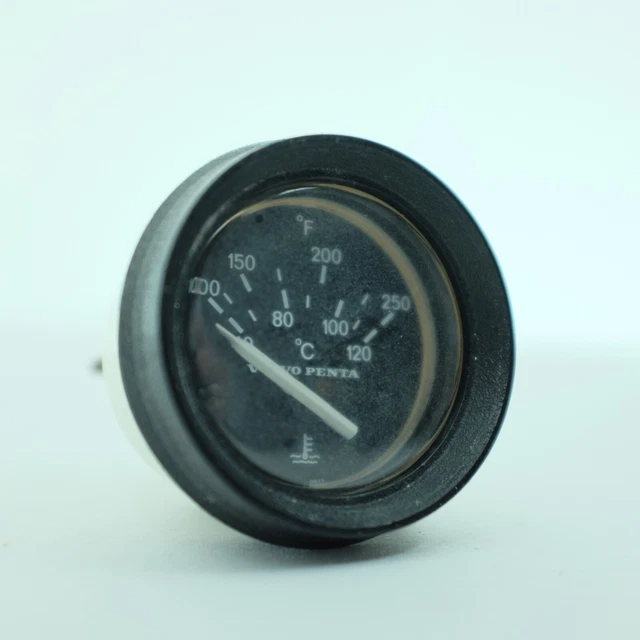 Volvo Penta 856811 250°F Marine Water Temperature Thermometer Gauge OEM Genuine