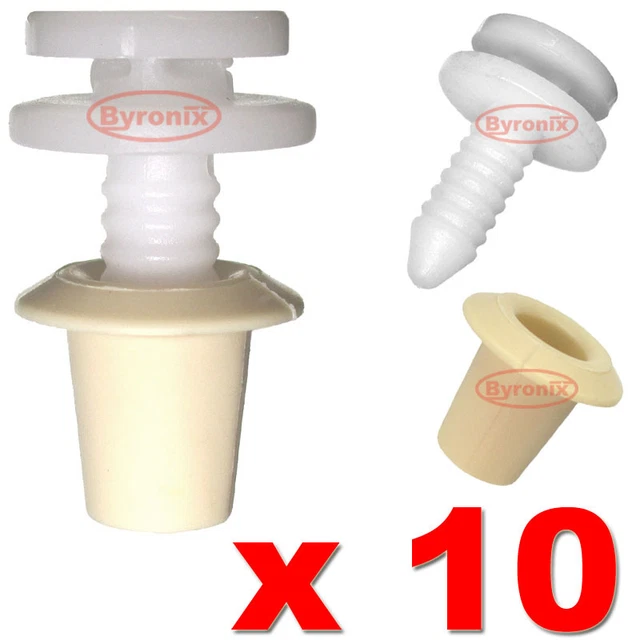 VW TRANSPORTER T5 Step Insert Trim Cover Clips With Grommets Plastic