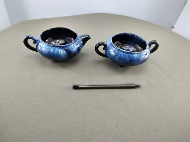 Canadian Ceramic Craft Sugar and Creamer in Blue (CCC) 2