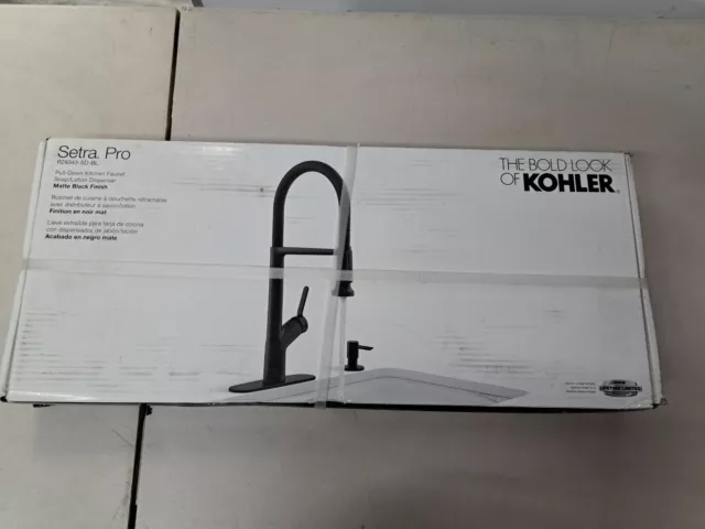 KOHLER SETRA SINGLE-HANDLE Semi-Professional Kitchen Sink Faucet $219. ...