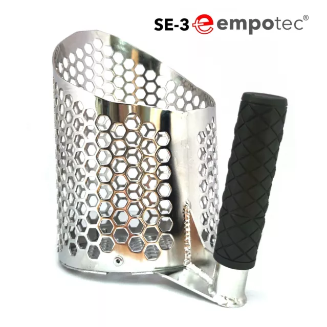 Sand Scoop Acier SE-3 EMPOTEC Pelle Perforé Tamis Sable Détecteur de Métaux