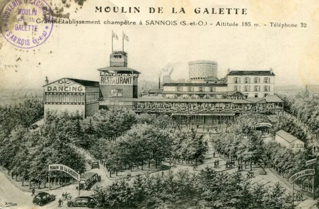 SANOIS Moulin de la Galette Card Large Establishment Champêtre Le cachet