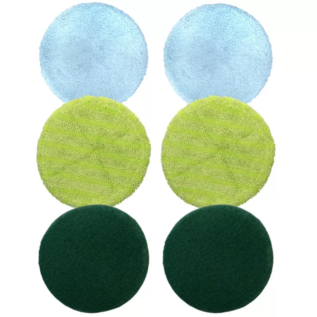 As Seen On TV Floor Police Replacement Mop Heads, 6 Pads For Cleaning Floors