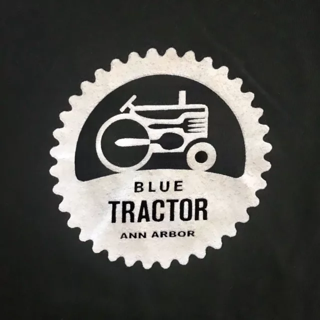 BLUE TRACTOR BBQ & BREWERY Black Unisex Size Large (L) S/S Tee T-Shirt Ann Arbor