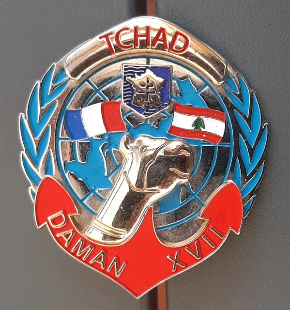 INSIGNE METAL OPEX TCHAD 2 Rgt MATÉRIEL CIMAT BOUSSEMART OCCASION EUR