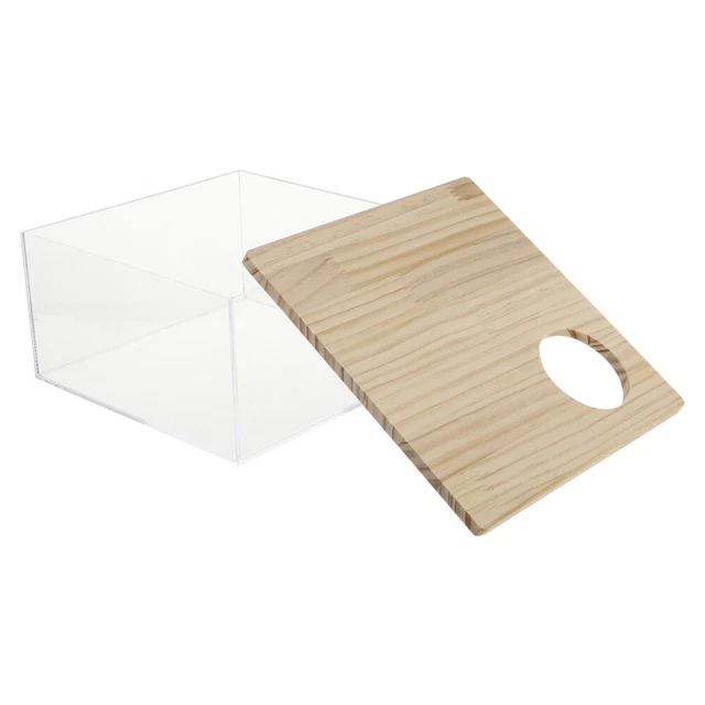 Criceto Sandbox Vasca Trasparente Criceto Doccia Scatola Criceto Nascondiglio Acrilico