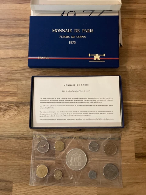 Série "Fleur de coin" francs année 1975