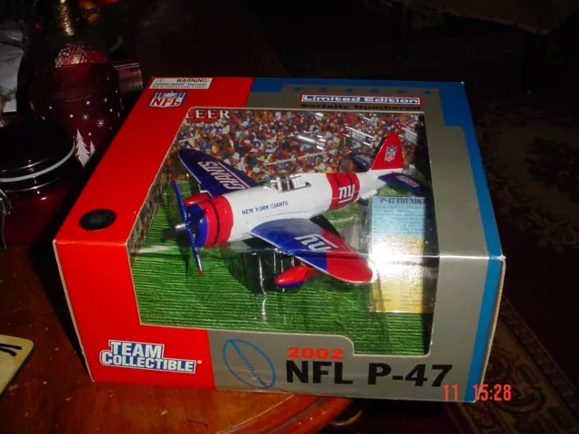 Freer Collectibles 2002 NFL P-47 Thunderbolt New York Giants MIB