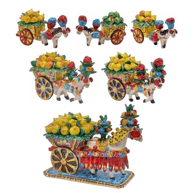 Carretto Siciliano In Ceramica Di Caltagirone Vari Tipi