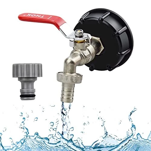 Robinet Cuve 1000L Recuperateur d Eau De Pluie 1000 Litres Adaptateur de Rése...