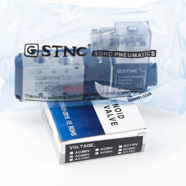 1PC STNC TG2521-08 AC220V Solenoid Valve